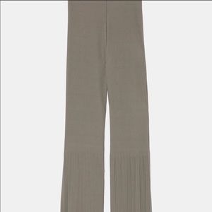 Zara Olive Green Pleated Pants